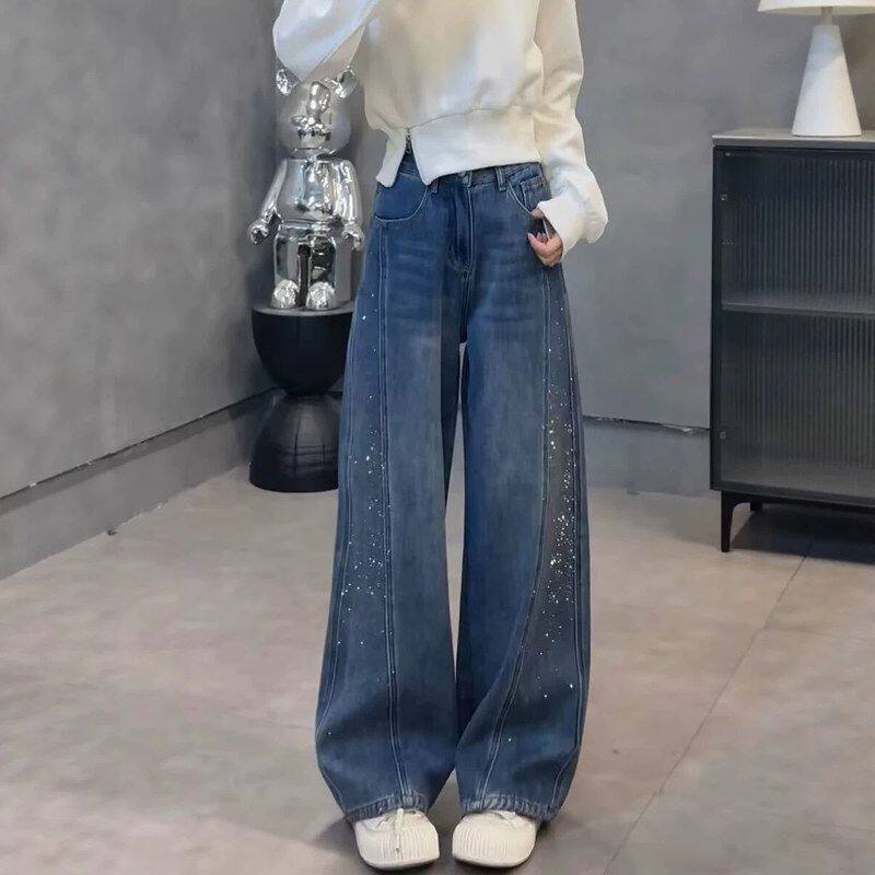 牛仔裤女春季满天星春季裤子新款