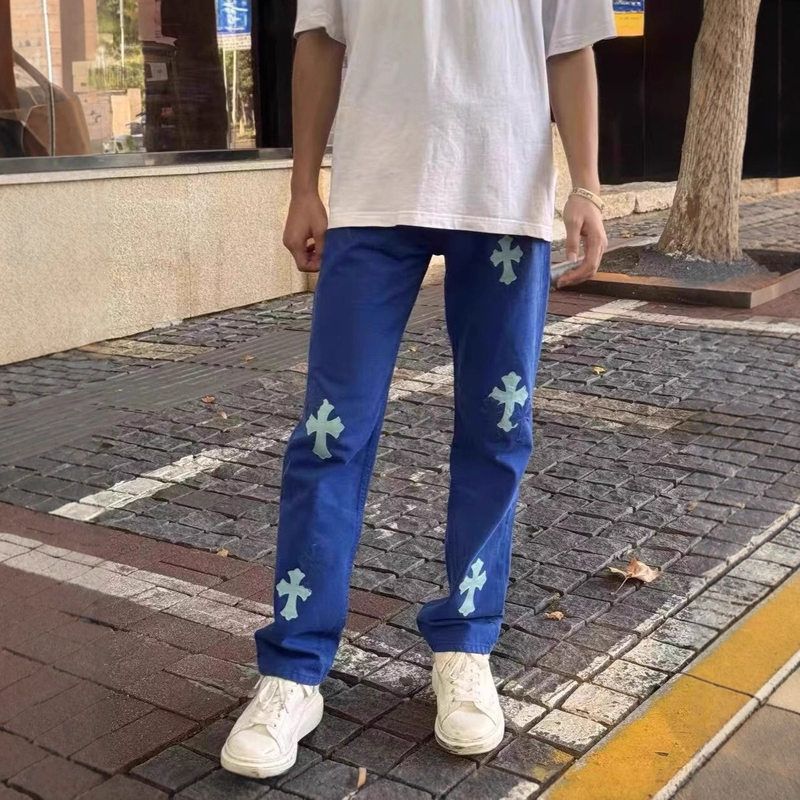 红同款设计感潮网重工女直筒复古