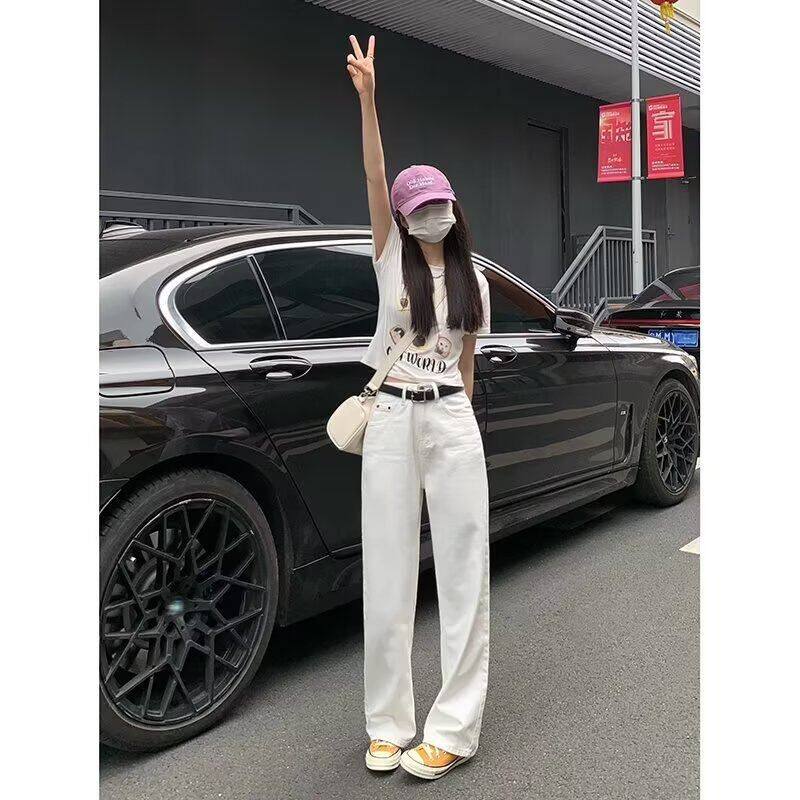 潮流长裤阔腿裤窄高腰宽女新款