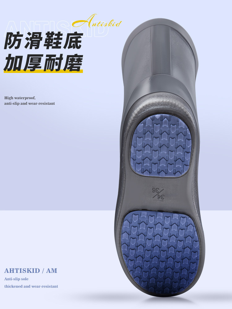 RAIN BOOT COVER WATERPROOF AND NON-SLIP MENS AND WOMENS THICKENED WEAR-RESISTANT RAIN BOOTS RAIN PROOF SHOE COVER IN RAINY DAYS WEAR SILICONE WATER SHOE FOOT COVER