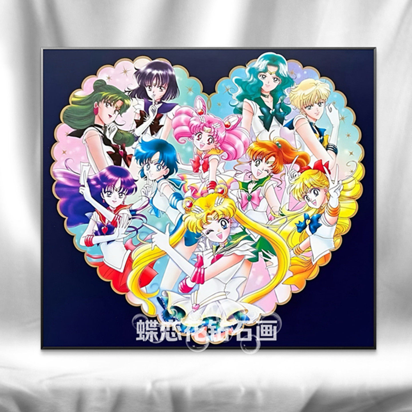 diy新款美少女战士全家福钻石画魔方钻圆钻手工贴钻自己绣十字绣,居家布艺,十字绣套件,淘宝优惠券,粉丝福利购,淘宝优惠卷