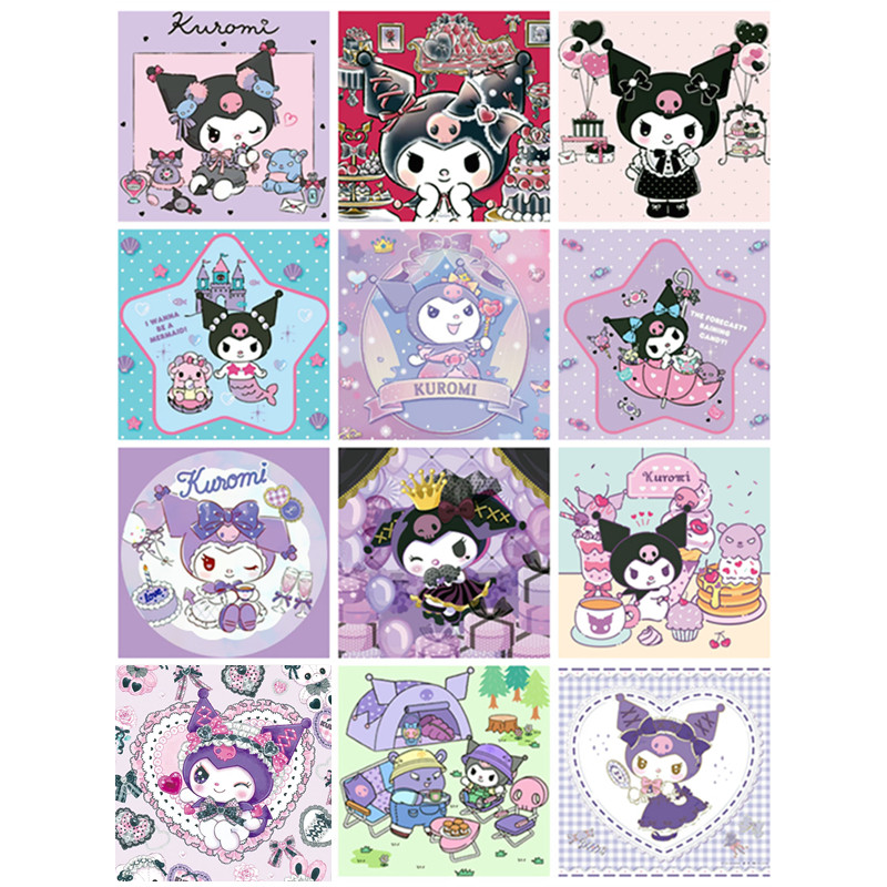 diy三丽鸥卡通库洛米系列钻石画方钻圆钻贴钻手工满绣自绣十字绣