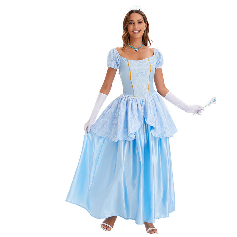 欧美万圣节新款冰雪奇缘艾莎安娜爱莎成人童话故事coos公主裙