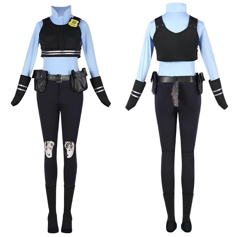 万圣节服装疯狂动物城动漫女警朱迪cos全套女装兔子舞台服装