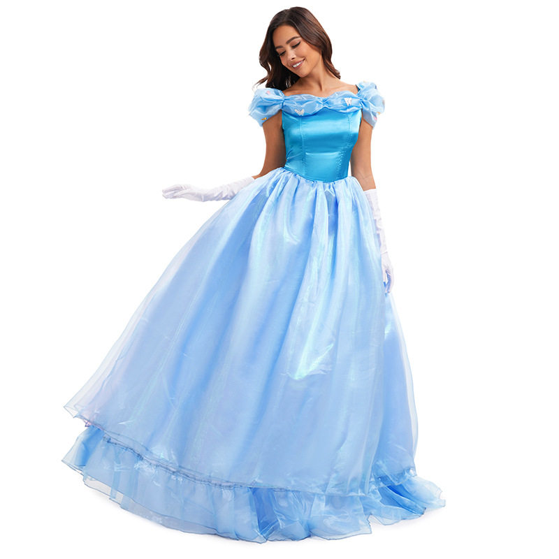 万圣节成人灰姑娘辛德瑞拉公主裙 夜店ds舞台演出服话剧歌剧服装