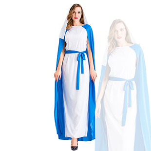 新款万圣节成人牧师圣母玛利亚传教士服装cosplay舞台话剧演出服