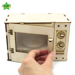 微波炉模型1号创客小发明小制作儿童科学小实验手工diy拼装材料包