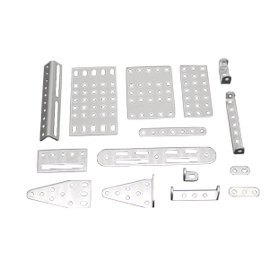 铝合金固定片 直角三角铁角码带孔加固连接件手工小制作玩具底板