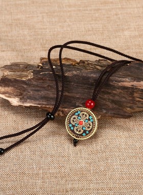 百搭复古民族风毛衣链女