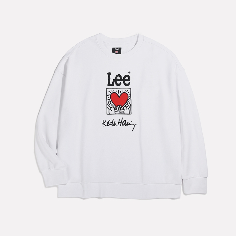 白色长袖美式卫衣宽松