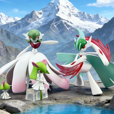 宝可梦gk模型 沙奈朵可爱手办动漫模型图鉴公仔女生礼物圣诞