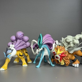 新品全涂装三圣兽雷公水君炎帝手办模型摆件礼物