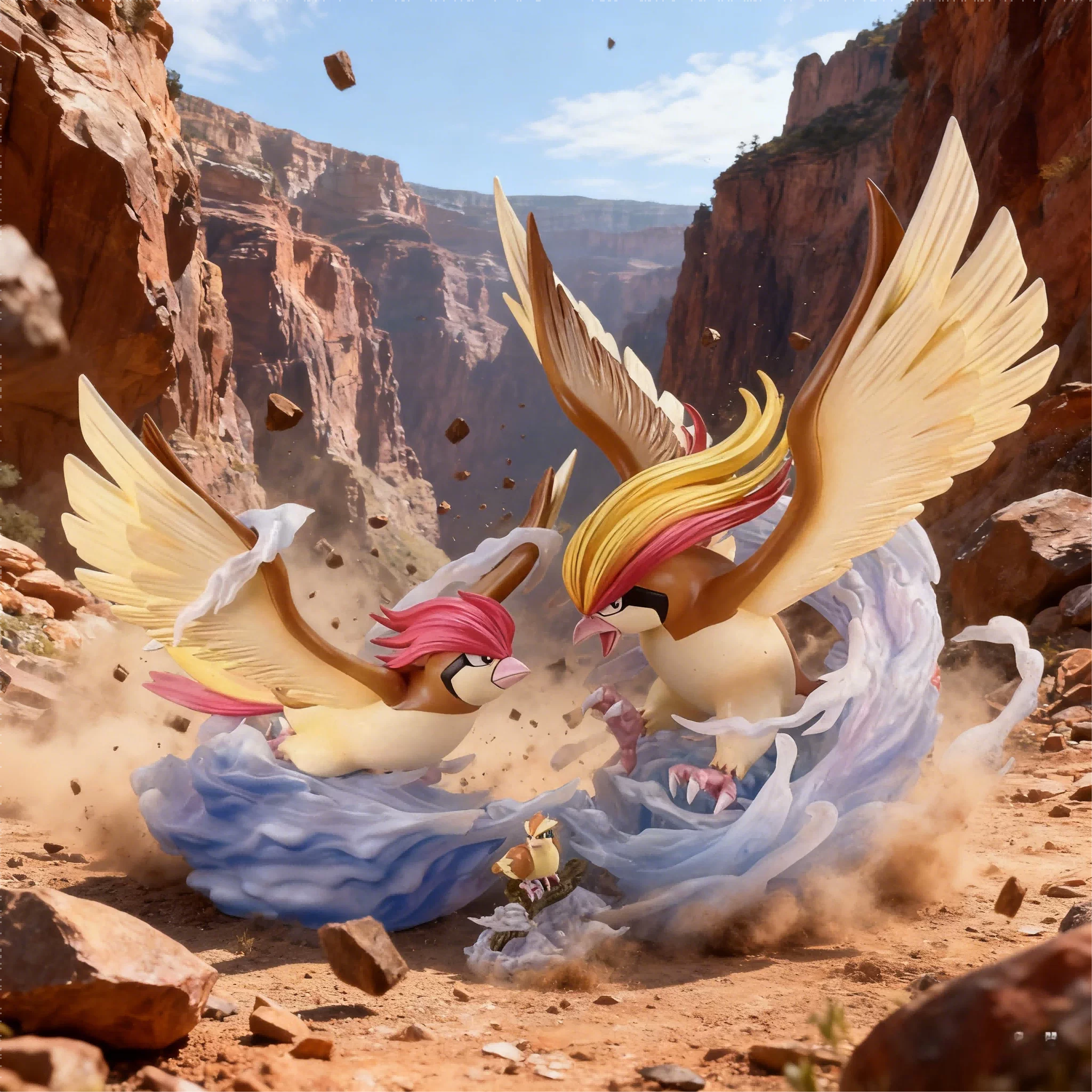 神奇宝贝波波比比鸟 比雕鸟进化组手办模型潮玩摆件动漫礼物