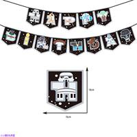 Star Wars-themed latex balloon cake, banner and banner set, background cloth, birthday party decoration supplies thumbnail 3