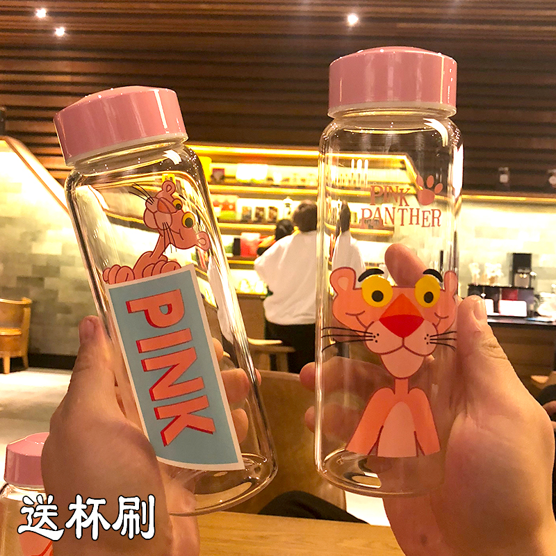 韩版 卡通可爱软妹动物玻璃杯 创意便携男女学生随手杯带盖水杯子在类目 餐饮具, 杯子/水杯/水壶, 玻璃杯中 - 来自Buy2taobao.com提供专业的淘宝代购服务