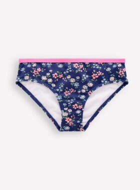 代购 MiniBoden儿童泳裤 26春夏蓝色碎花女童三角游泳短裤 2-14岁