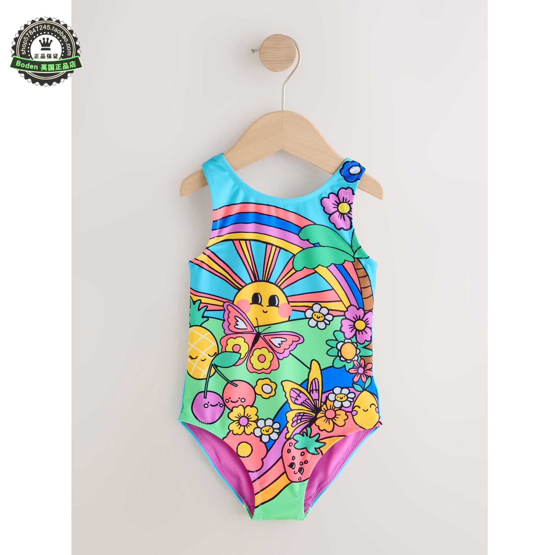 代购 NEXT儿童连体泳衣 26春夏季女童多海滩场景宝宝泳装 3月-7岁