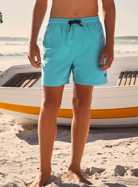 代购NEXT儿童泳裤 26春夏男童蓝绿色冲浪沙滩裤 游泳短裤1.5-16岁