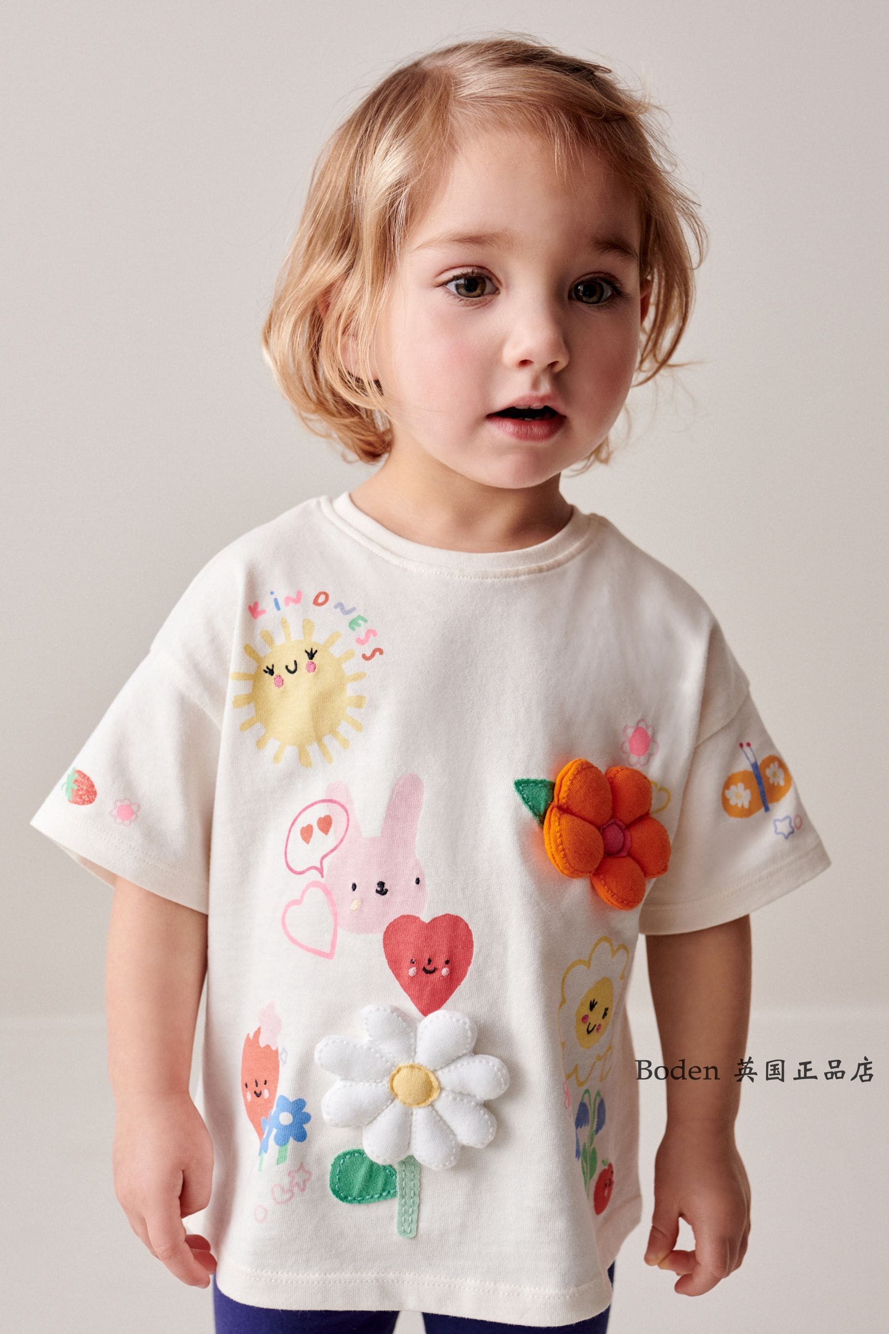 现货速发 NEXT儿童短袖T恤 夏季白色花卉纯棉女童半袖衫 12月-7岁,童装/婴儿装/亲子装,T恤,淘宝优惠券,粉丝福利购,淘宝优惠卷