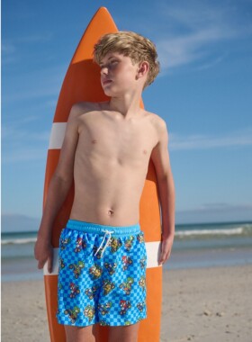 代购NEXT儿童泳裤 26夏男童蓝色Mario冲浪沙滩裤 游泳短裤 3-16岁