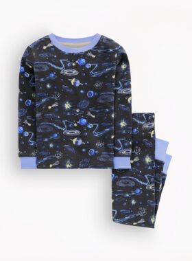 代购 MiniBoden儿童睡衣 26春秋季男童灰色星座纯棉家居服 2-12岁