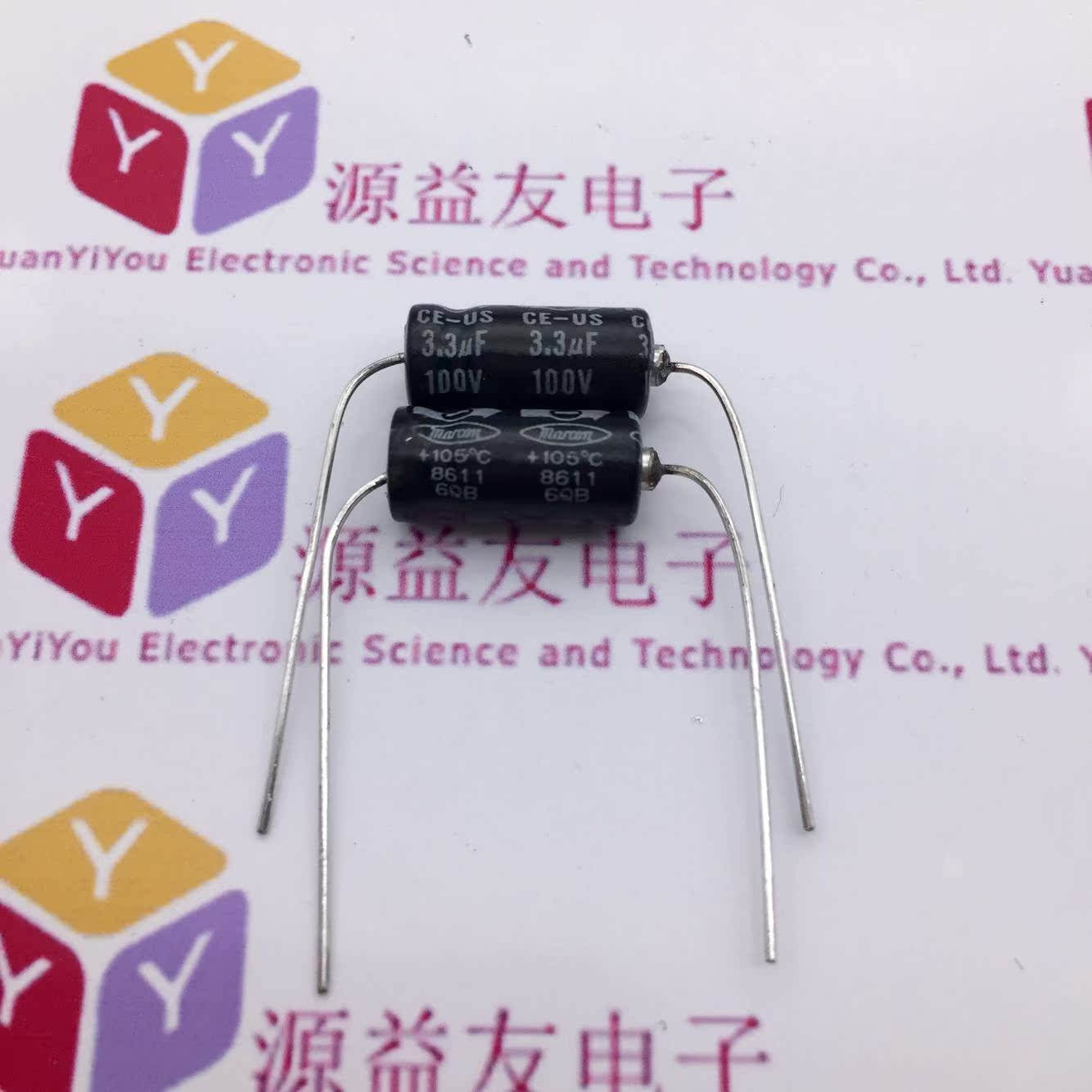 原装Marcon马肯轴向 卧式电解电容100V3.3uF 6*13 穿心3.3uF100V