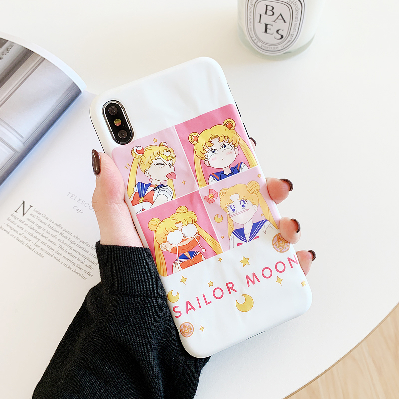 满38.00元可用18.2元优惠券粉色少女卡通iPhoneXS MAX手机壳XR创意褶皱6s/7p苹果8Plus软