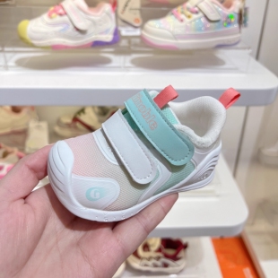 基诺浦2024新秋款 GB2226 婴幼儿宝宝轻盈透气网面关键鞋