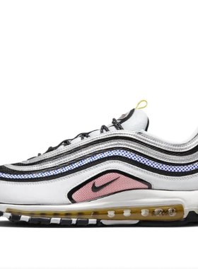 Nike Air Max 97 跑鞋白色/黑色/粉色DX6057-001嘉兴顺丰仓