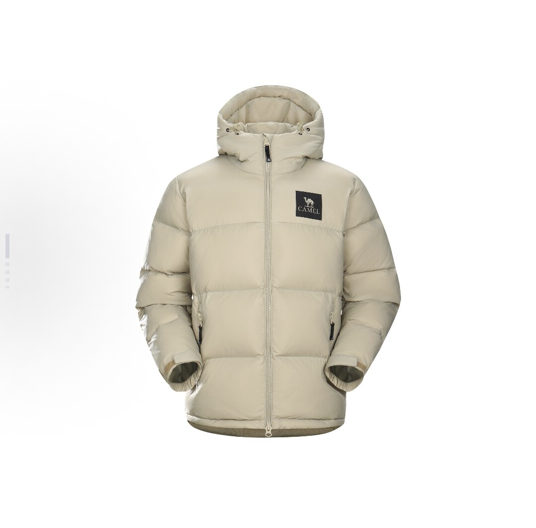Camel/骆驼 黑钻系列防泼水防风 白鸭绒鸭绒服A33CR07164 山东D仓