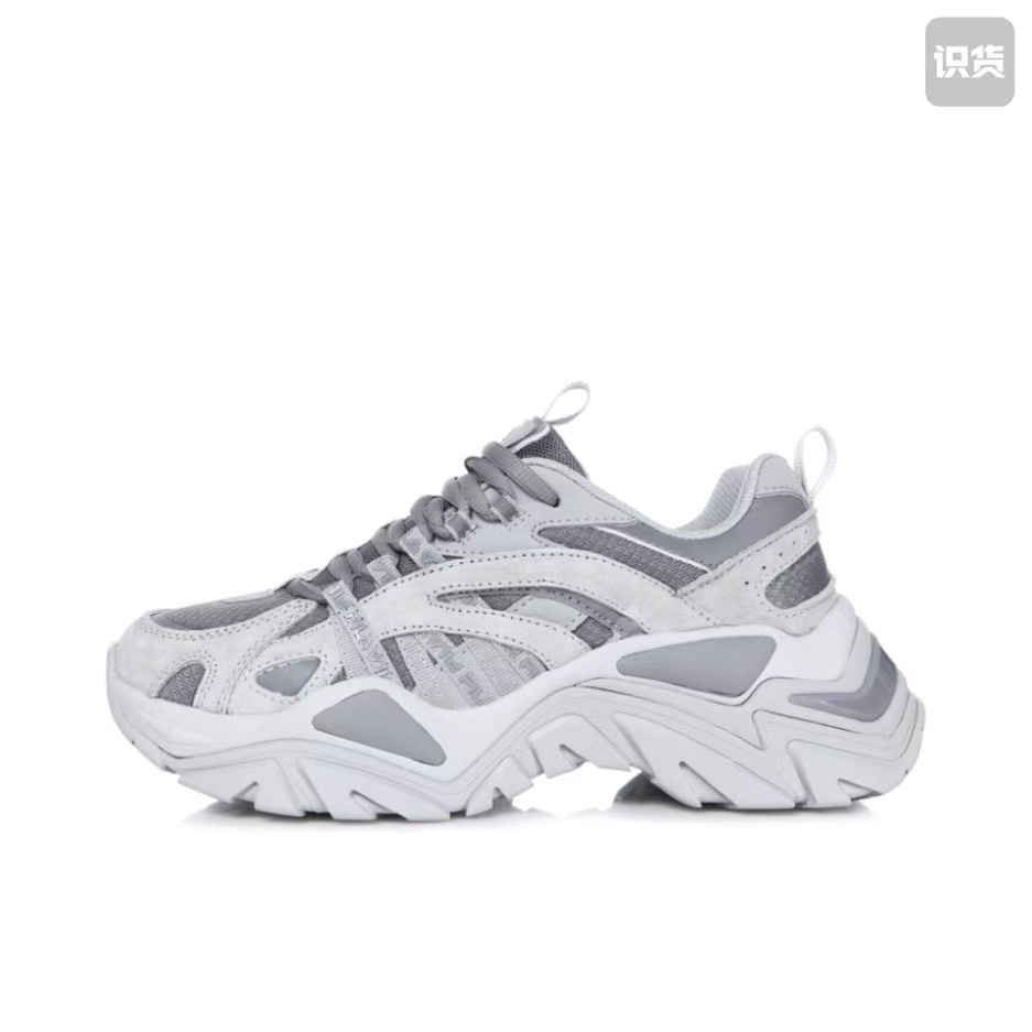 FILA斐乐1JM00790D_050耐磨低帮休闲鞋灰白第一代河南LL仓