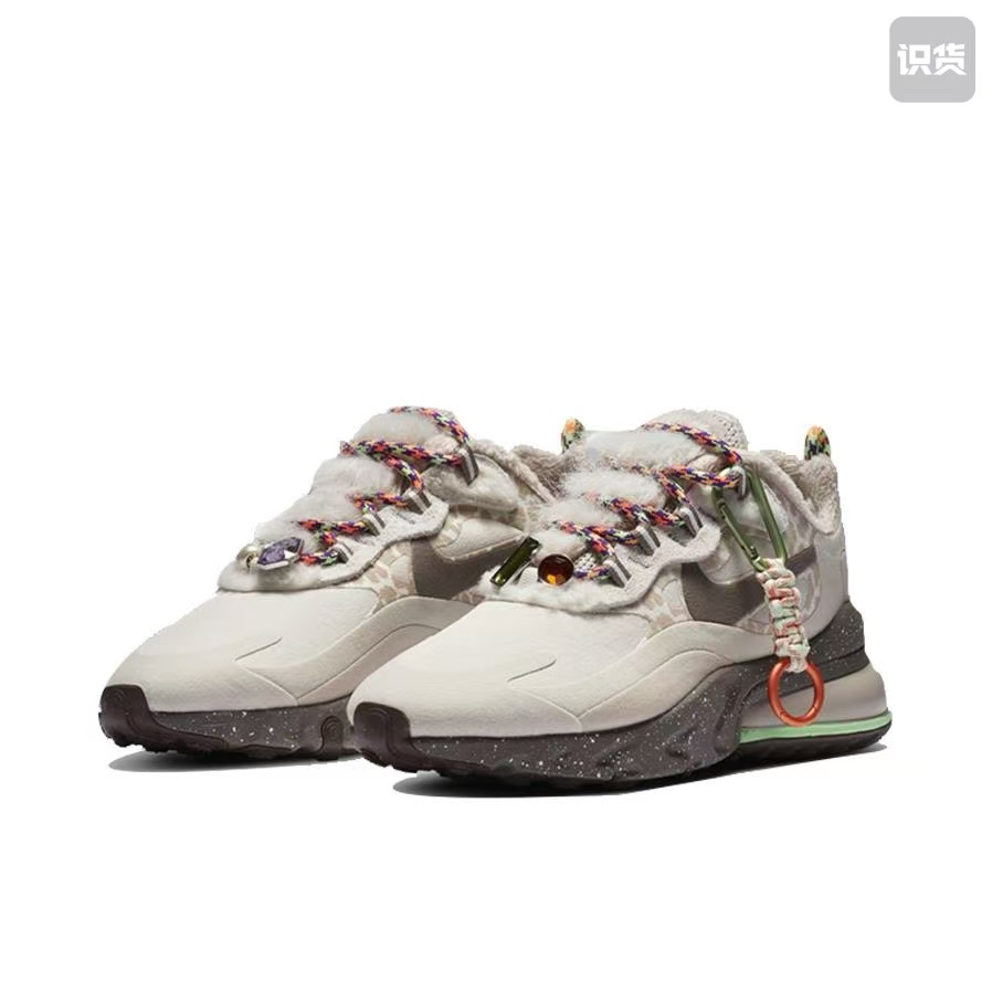 Nike AirMax270 DC3277-181减震低帮跑步鞋女款米白灰河南LL仓