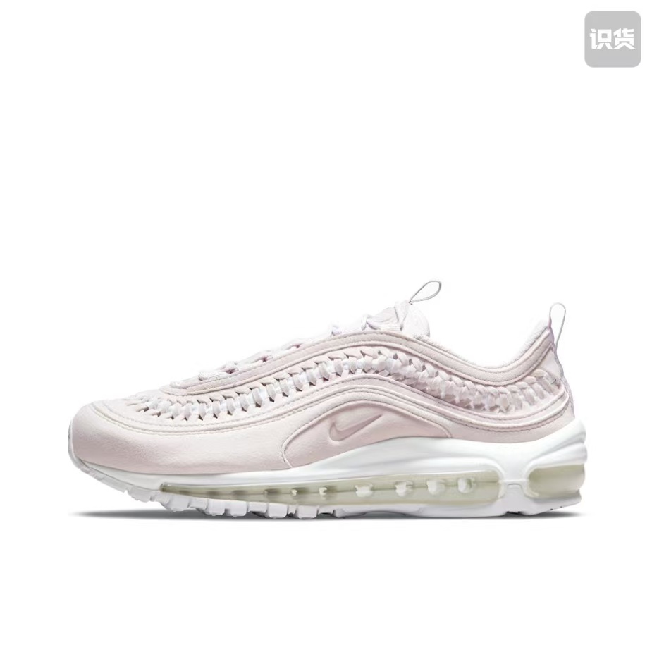 Nike AirMax97 DC4144-500耐磨透气低帮跑步鞋女款粉白灰河南LL仓