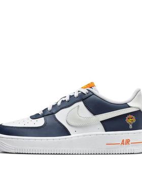 Nike AirForce1 FN7239-410舒适日常耐磨低帮板鞋蓝白河南LL仓