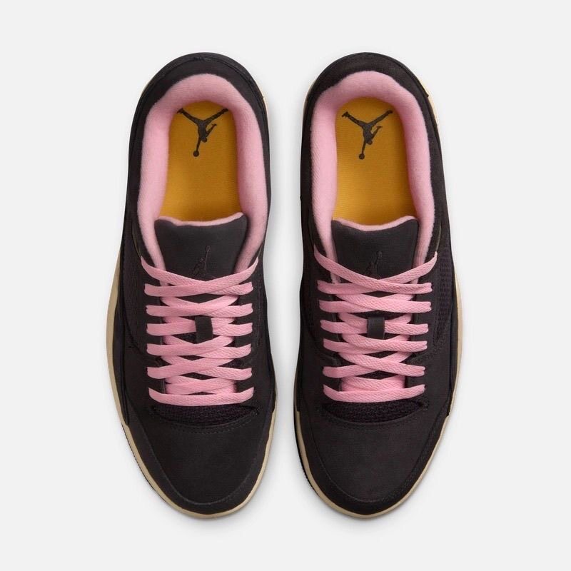 JordanFLIGHTCOURT低帮复古篮球鞋男款黑粉HF3255-012福建CQ仓