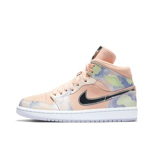 女款 Air 600迷彩中帮复古篮球鞋 CW6008 藕粉迷彩河南LL仓 Jordan1