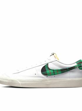 Nike Blazer DV0801-100低帮 板鞋 男款 白绿色河南LL仓