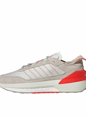 adidas ID4253皮革低帮休闲训练跑步鞋 男女同款 米橙色河南LL仓