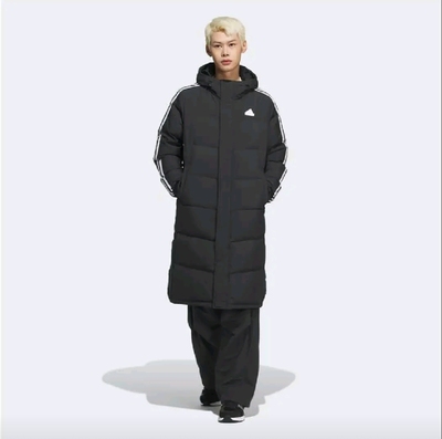 阿迪达斯三条杠运动休闲羽绒服JM9122 山东D仓