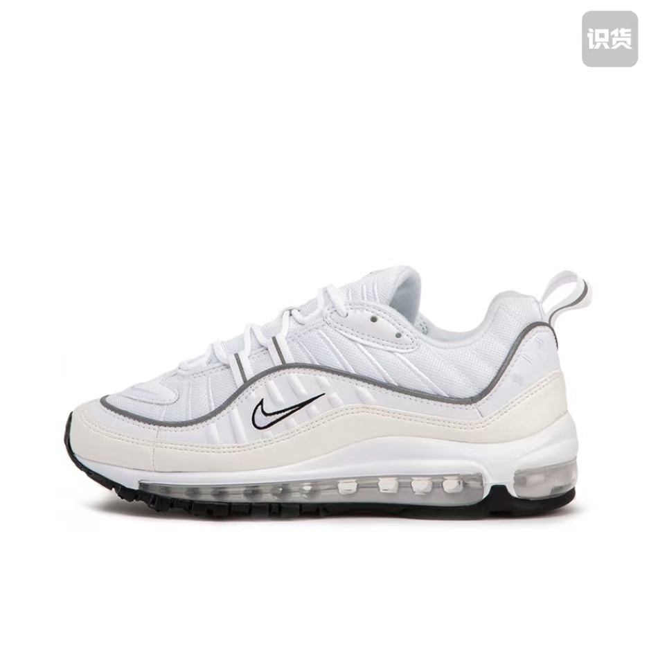 Nike Air Max98 AH6799-103百搭低帮休闲跑步鞋女款白色河南LL仓