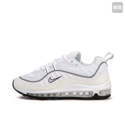 Nike Air Max98 AH6799-103百搭低帮休闲跑步鞋女款白色河南LL仓