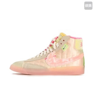163丝绒糖果 DD8482 中帮 板鞋 粉绿河南LL仓 Nike 女款 Blazer