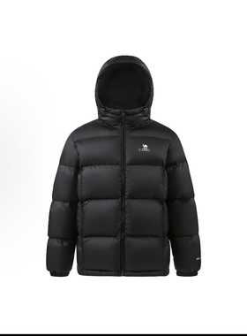 Camel/骆驼 黑钻系列拒 白鸭绒羽绒服 M34CR07674 山东D仓