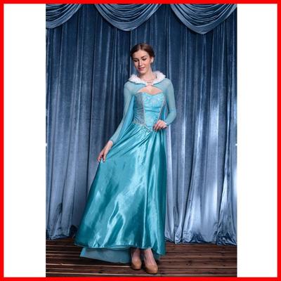 S-4XL大码 爱莎公主灰姑娘演出服cosplay成人白雪公主裙角色扮演