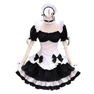 奇迹暖暖cos服环游世界游戏服装cosplay 黑白女仆装lolita洛丽塔