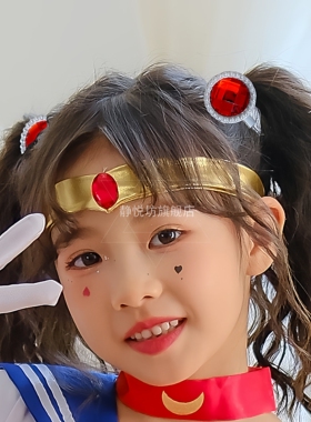 美少女战士月也兔红色发夹