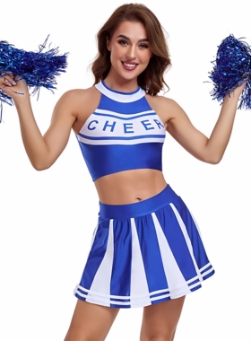 S-XL性感足球宝贝啦啦队服装 cheerleader女 拉拉队服 舞台表演服