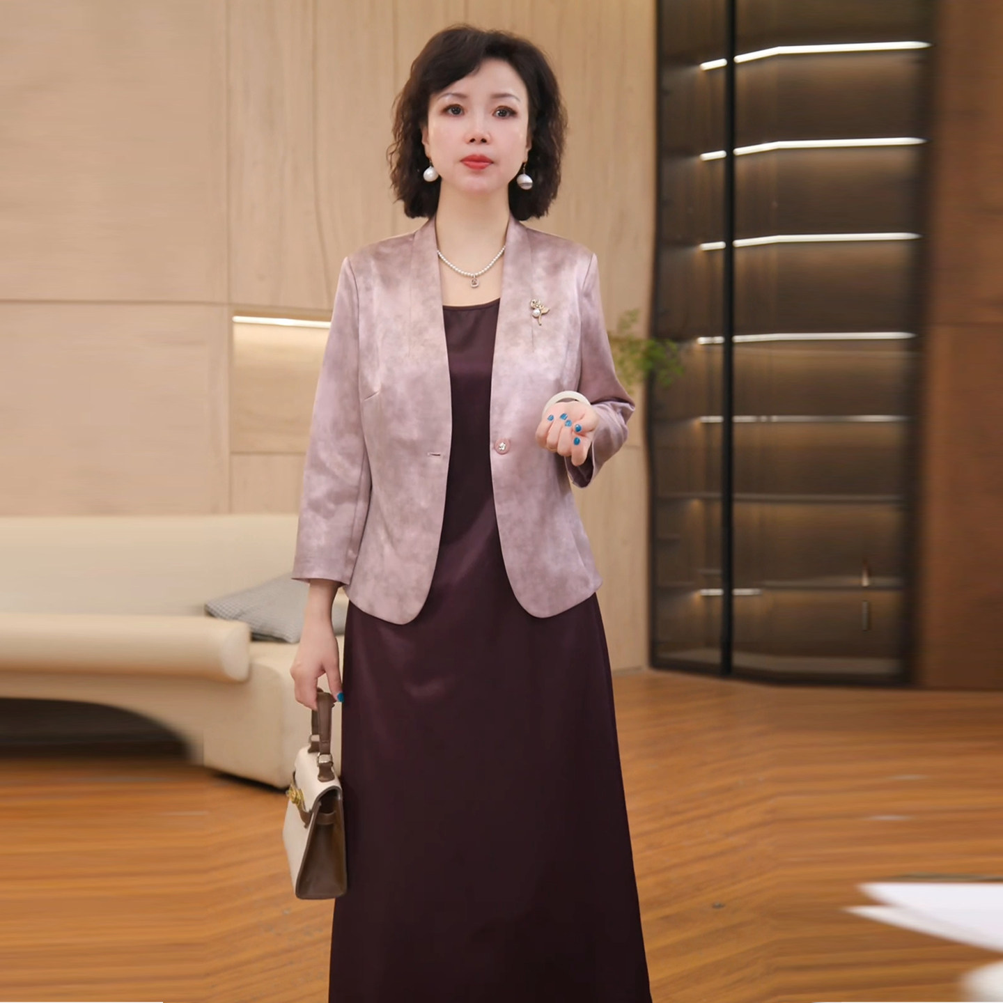时尚气质礼服裙两件套裙
