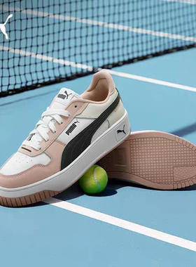 【厚底鞋】增高小白鞋女子PUMA彪马新款灰色板鞋CARINA389390