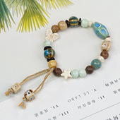 文创小红书种草景德镇陶瓷手串女生新中式 流行文艺百搭古风手链潮